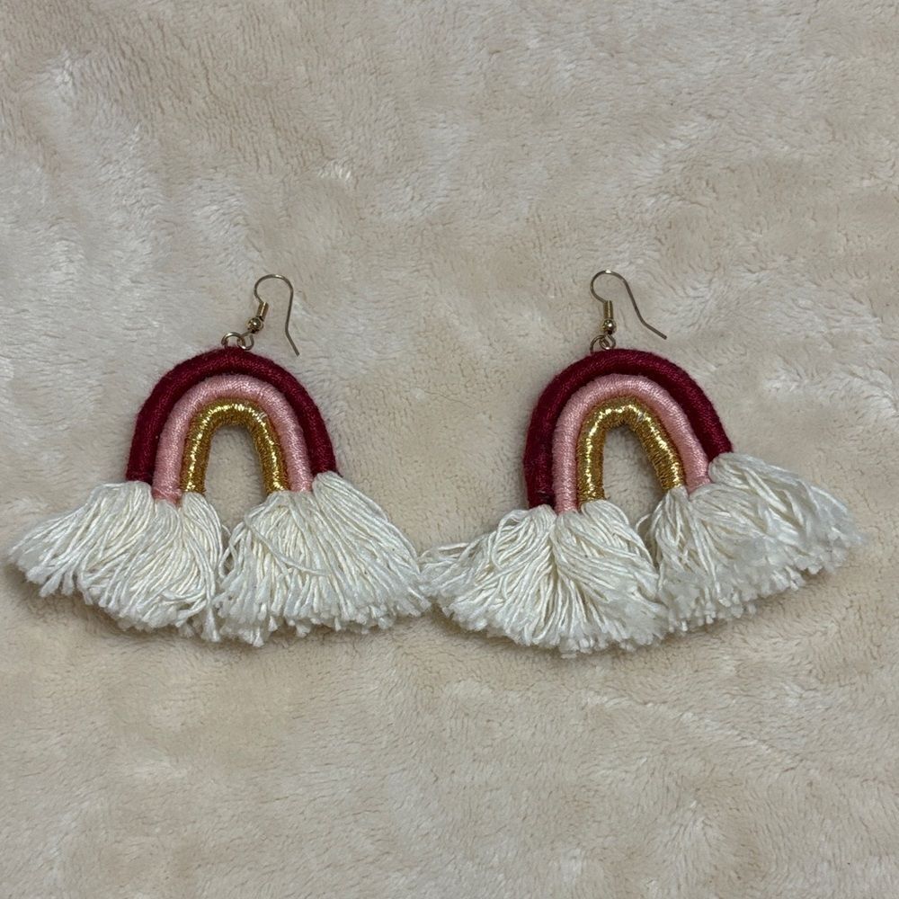 RainbowβTasselβEarrings,βboho